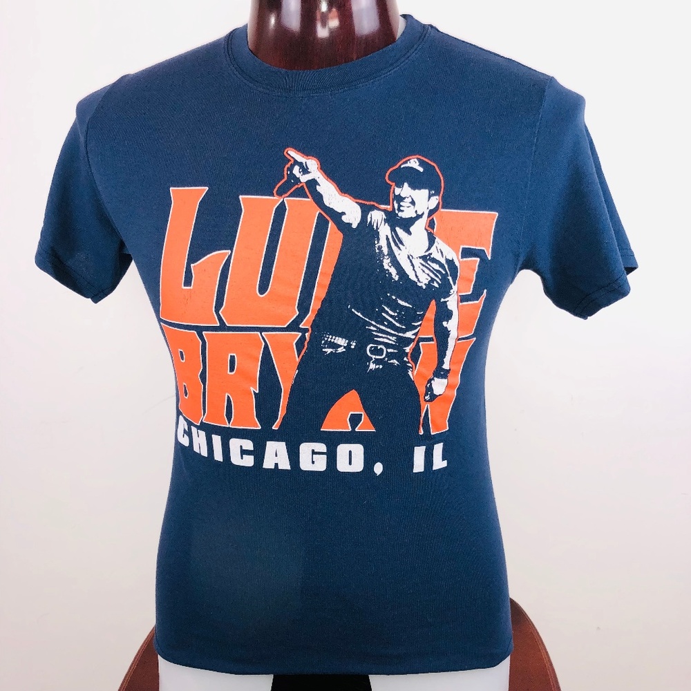 Luke Bryan My Kind of Night Tour Mens Blue S Shirt